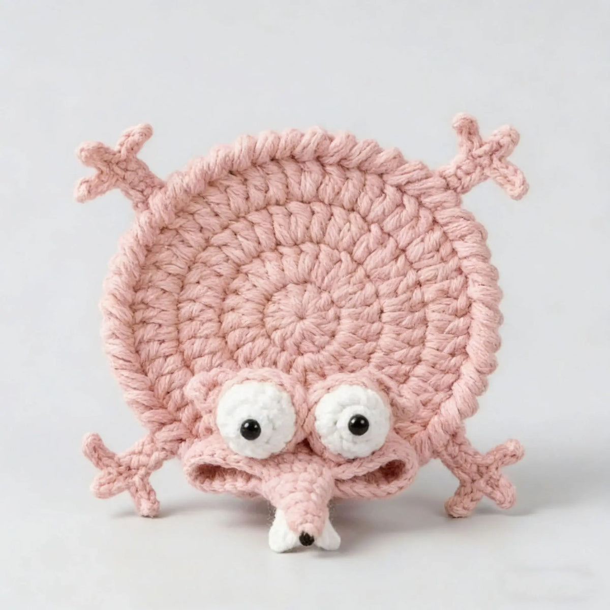 Finished Handwoven Animal Cup Coaster Creative Crochet Coffee Cup Coaster Desk Decor