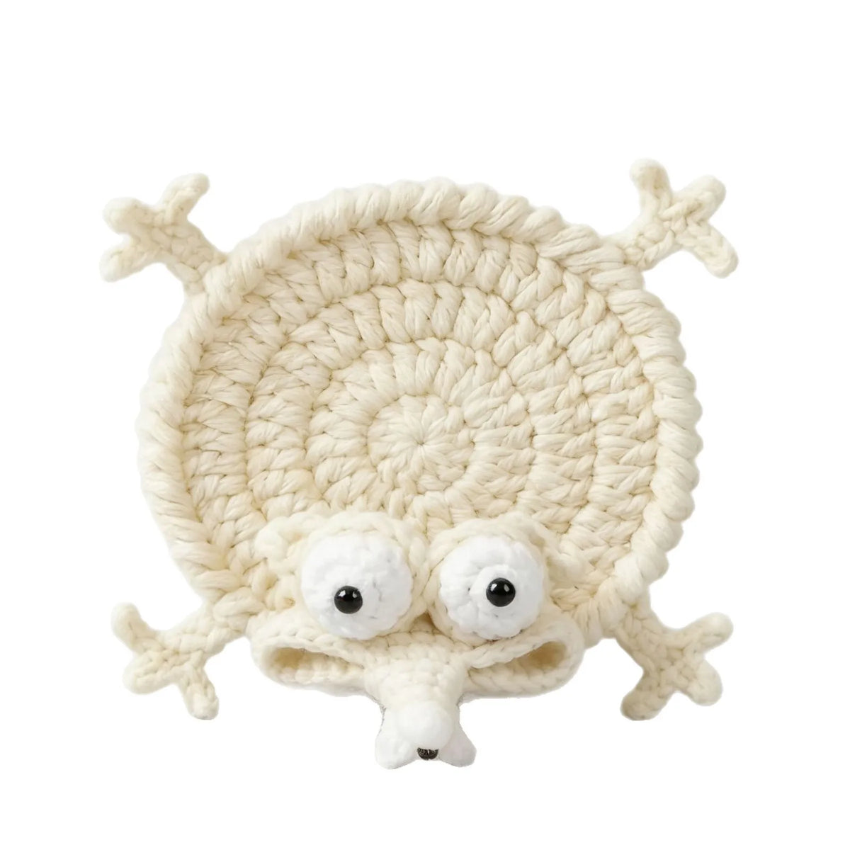 Finished Handwoven Animal Cup Coaster Creative Crochet Coffee Cup Coaster Desk Decor